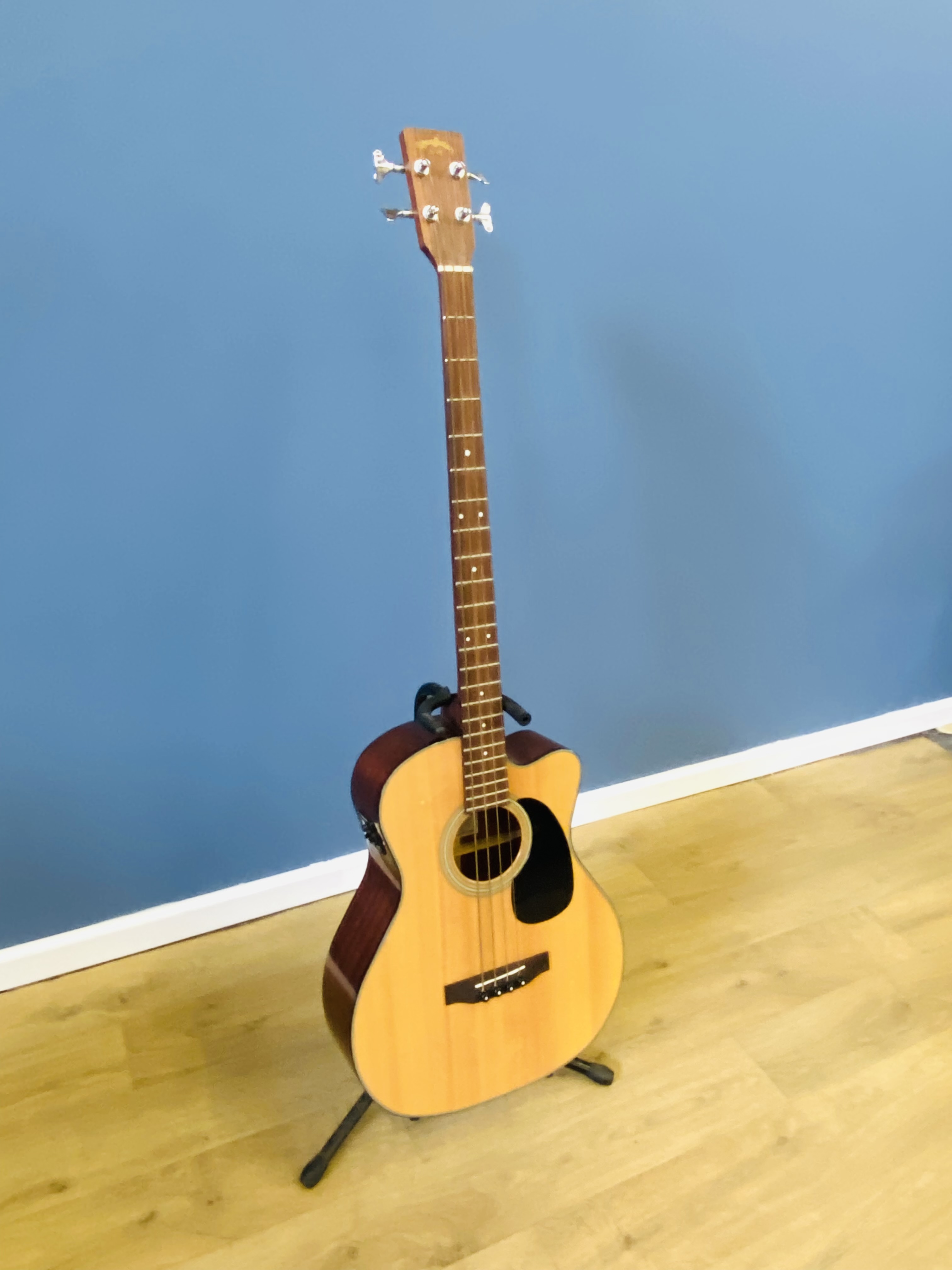 Sigma BMC-1STE semi acoustic bass guitar - Image 2 of 5