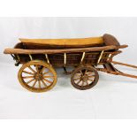 Wood model of a hay cart