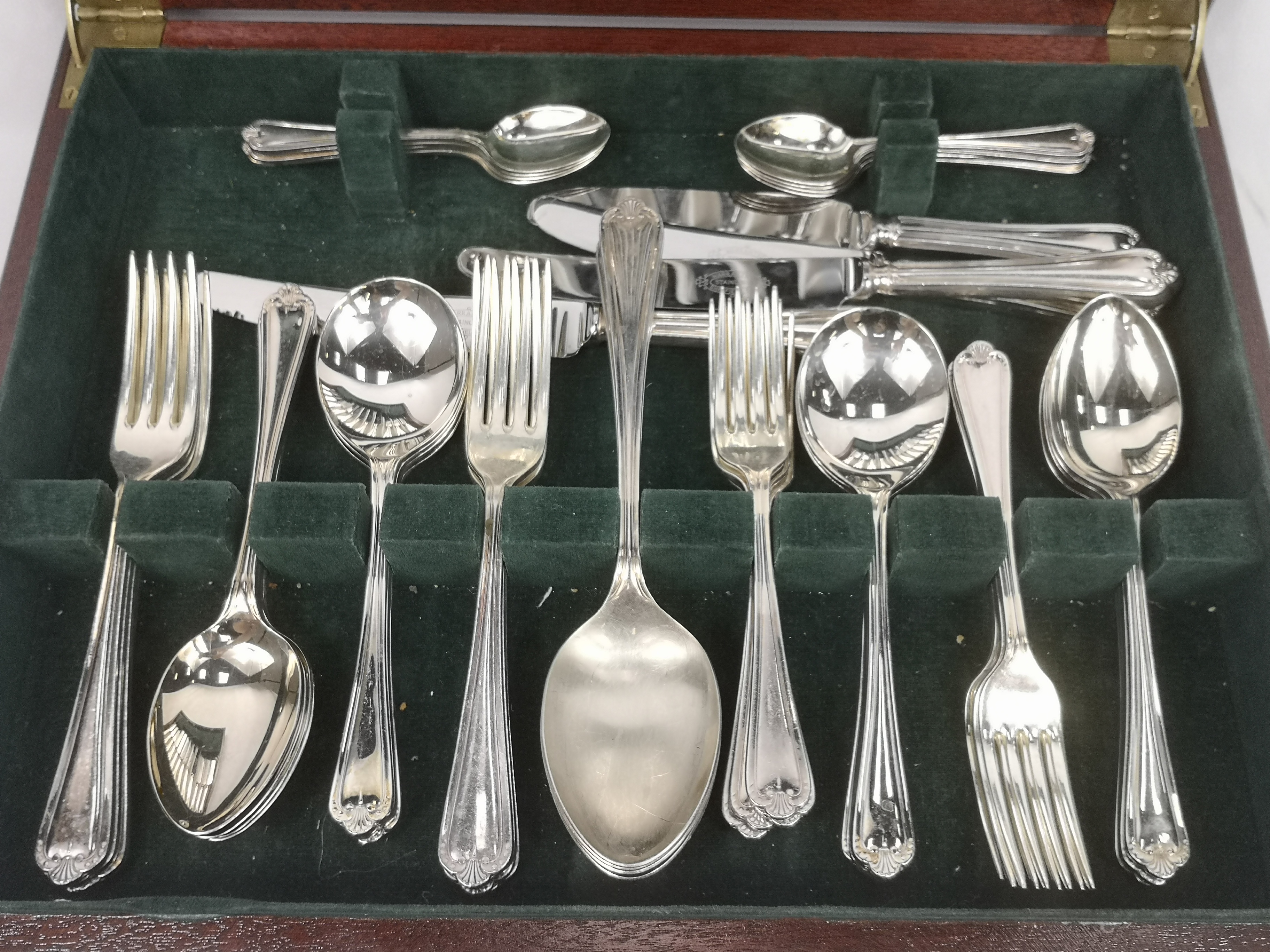 Six place canteen of silver plate cutlery - Image 3 of 7