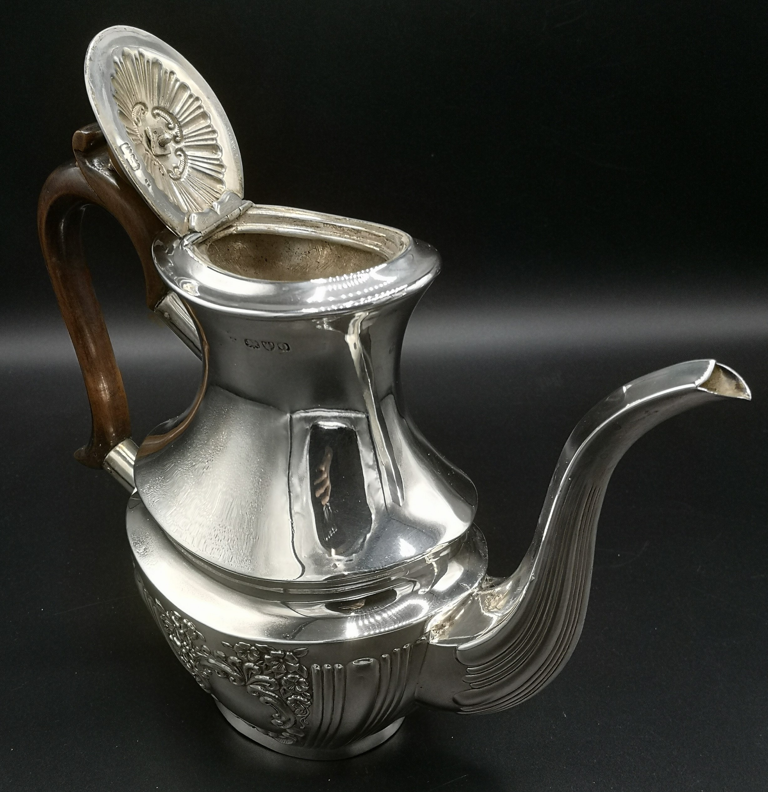 Silver coffee pot - Image 4 of 6