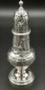 Georgian silver sugar caster