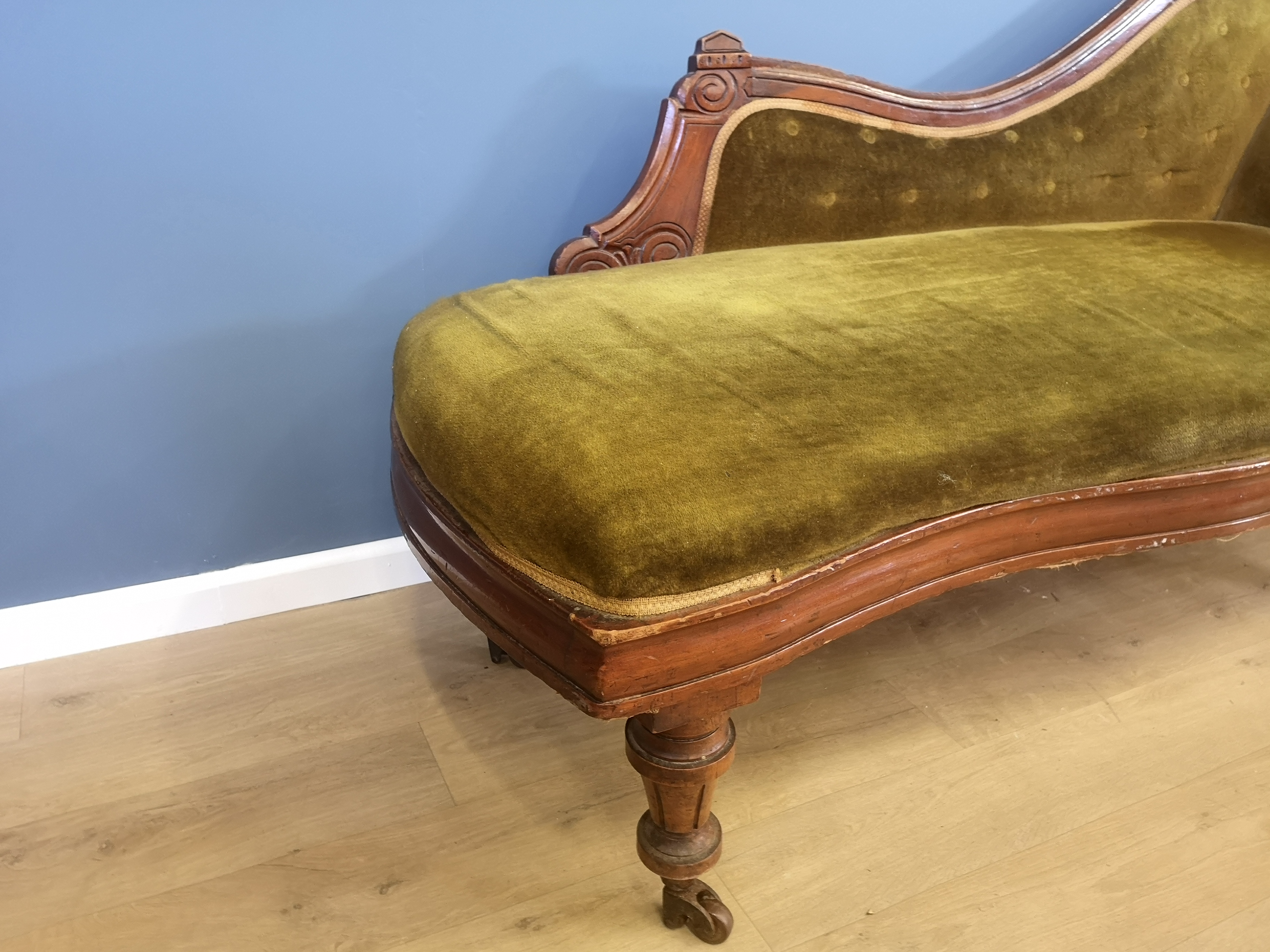 Victorian chaise longue - Image 4 of 5