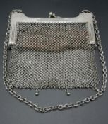 Alpacca mesh purse