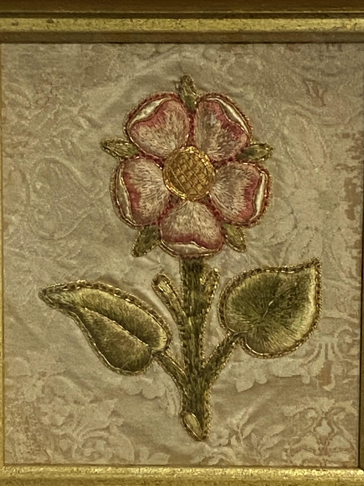 19th century silk embroidery