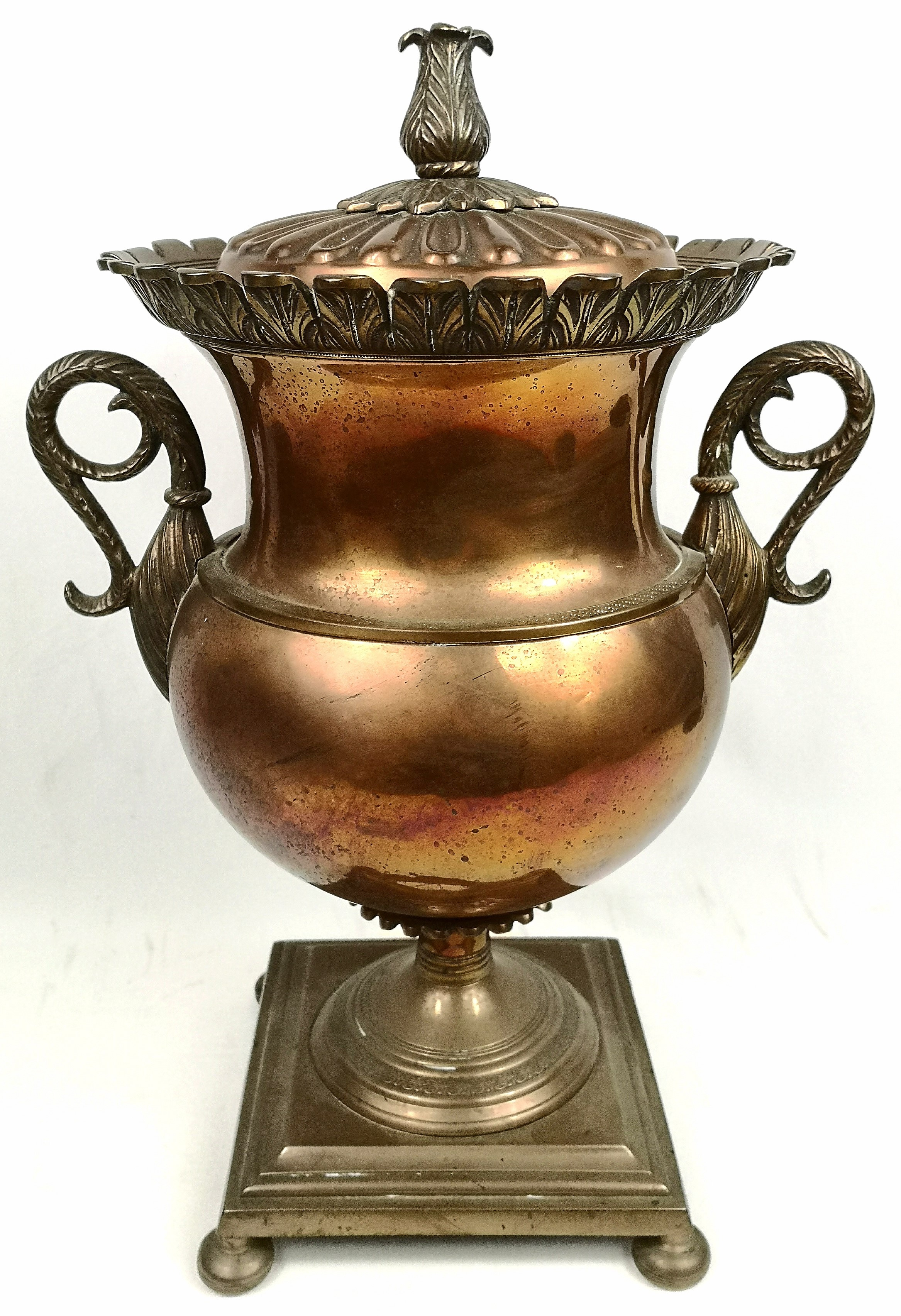 Victorian copper samovar - Image 2 of 6