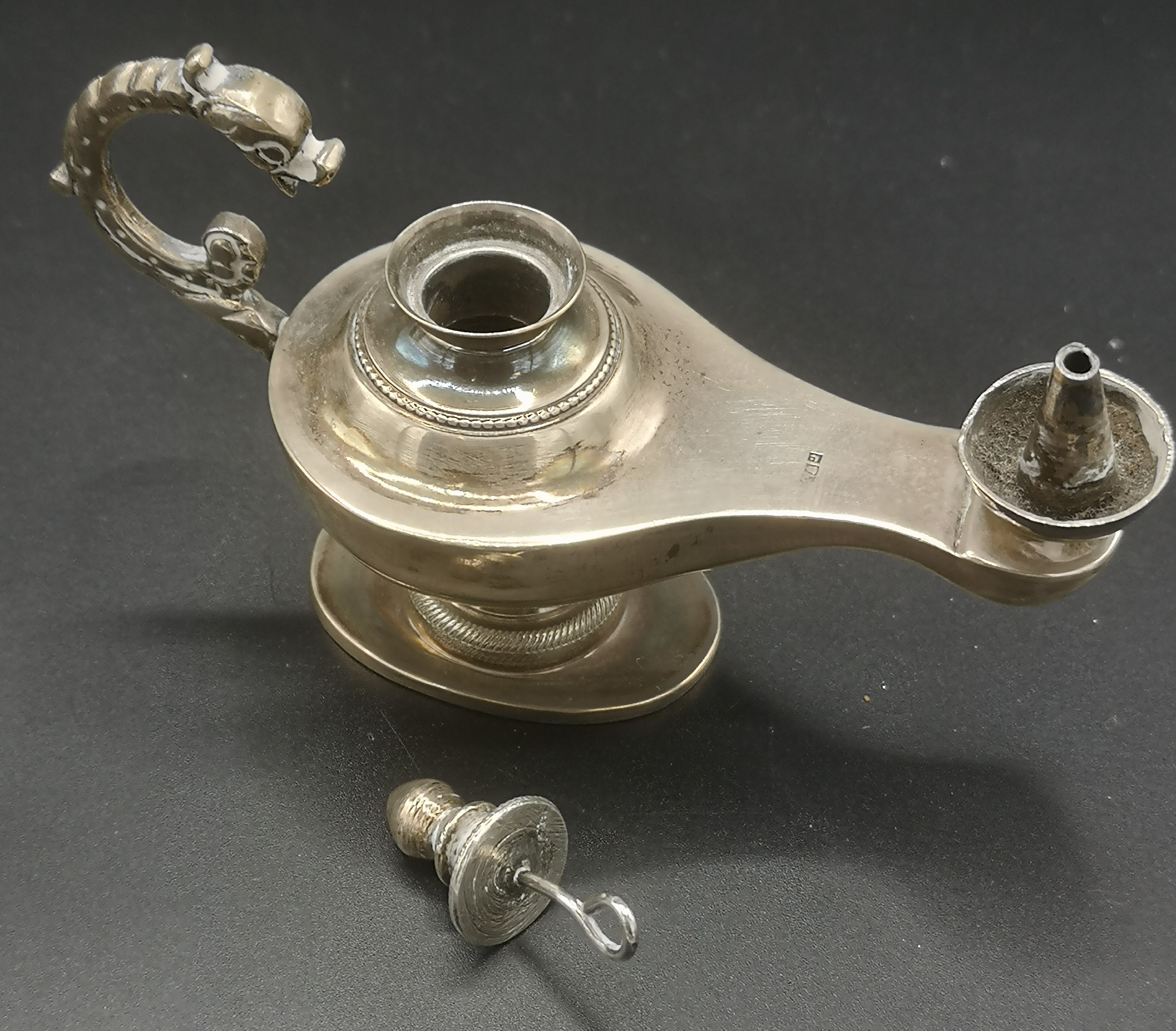 Two engine turned silver ashtrays and other items of silver - Image 6 of 8