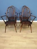 Set of four Ercol dining chairs