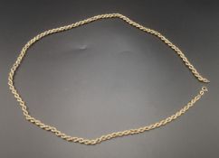 9ct gold rope twist chain