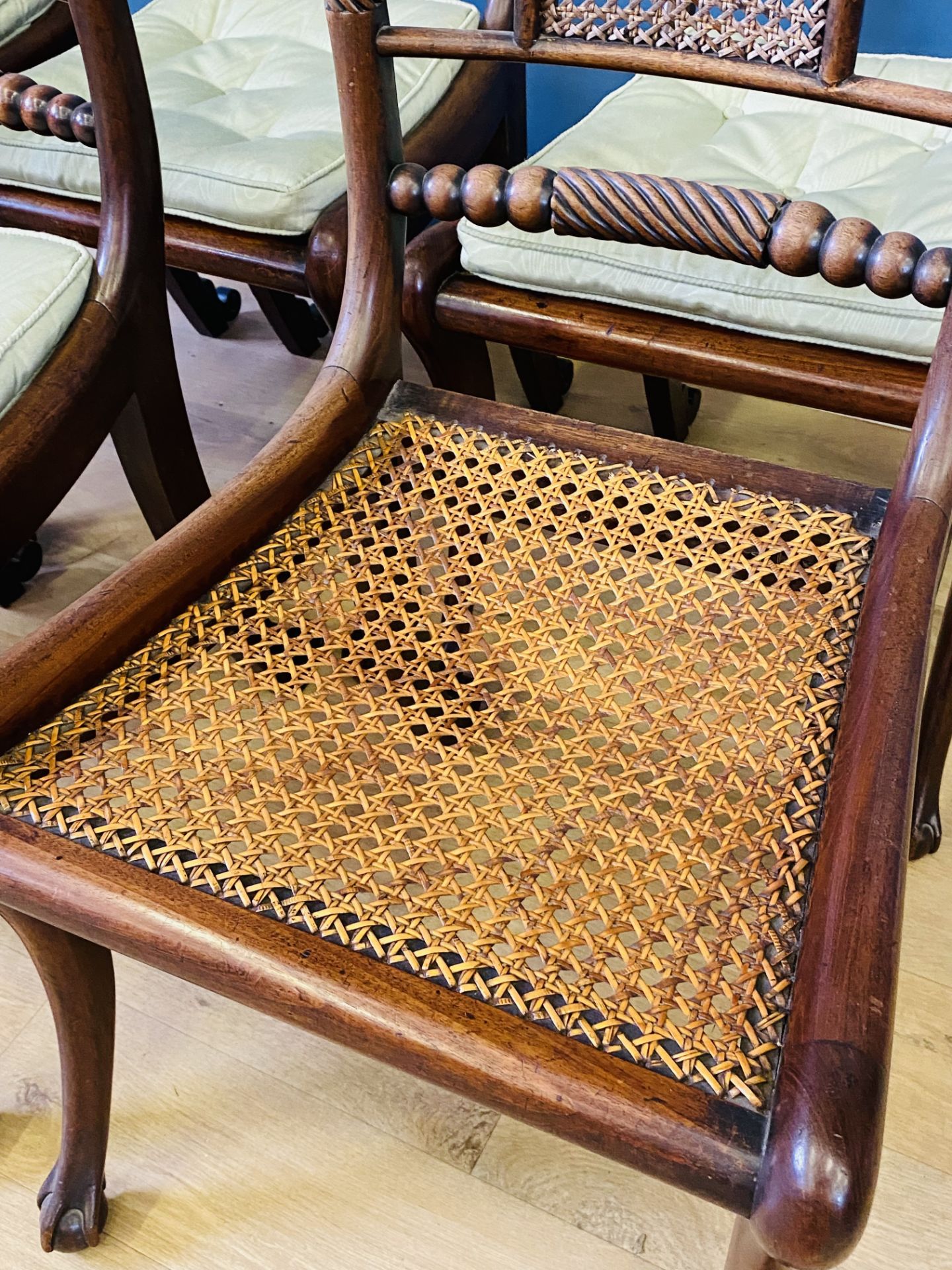 Six mahogany dining chairs - Image 4 of 7
