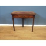 19th century fold top tea table