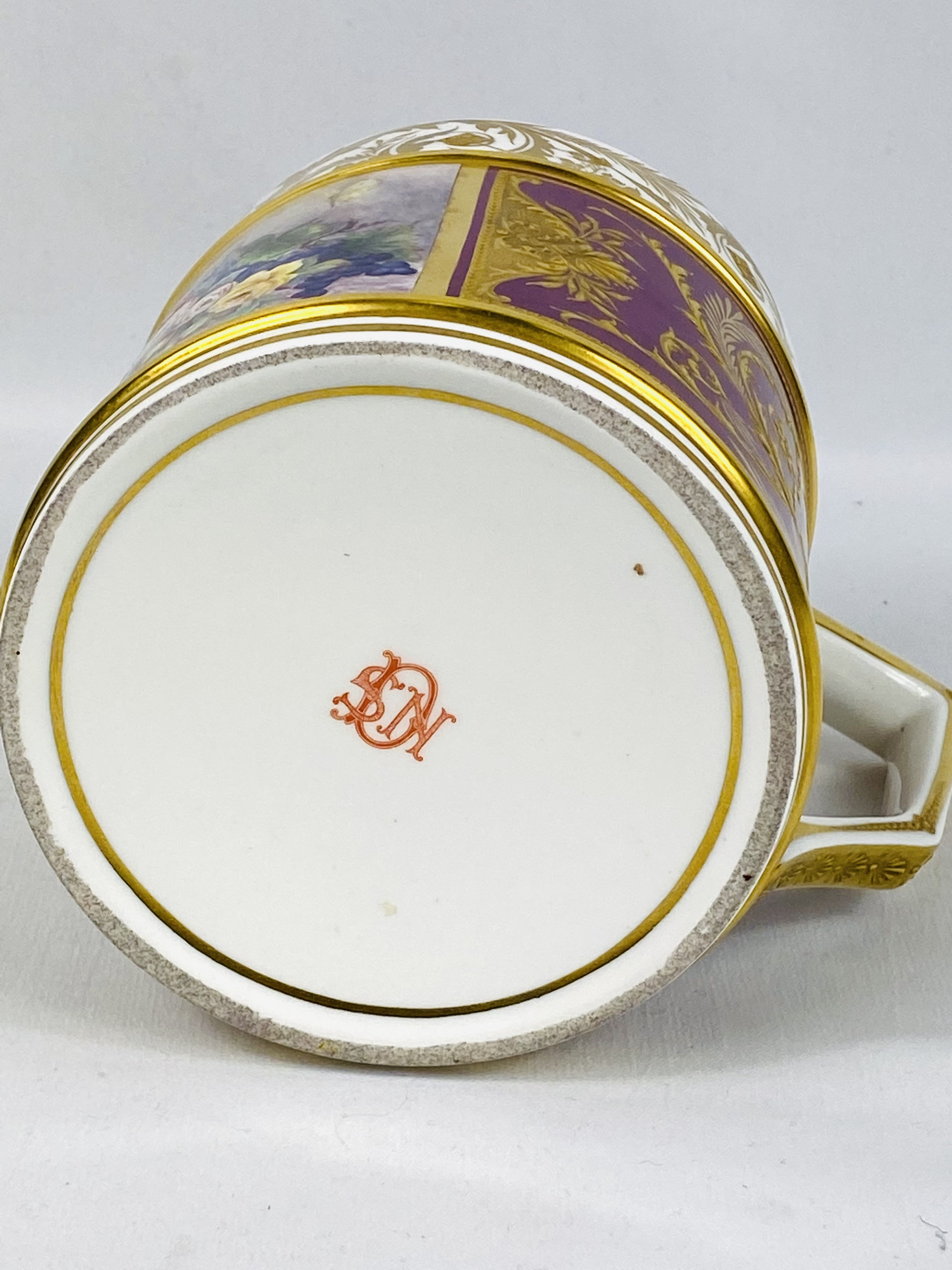 Hand painted porcelain tankard - Image 4 of 4