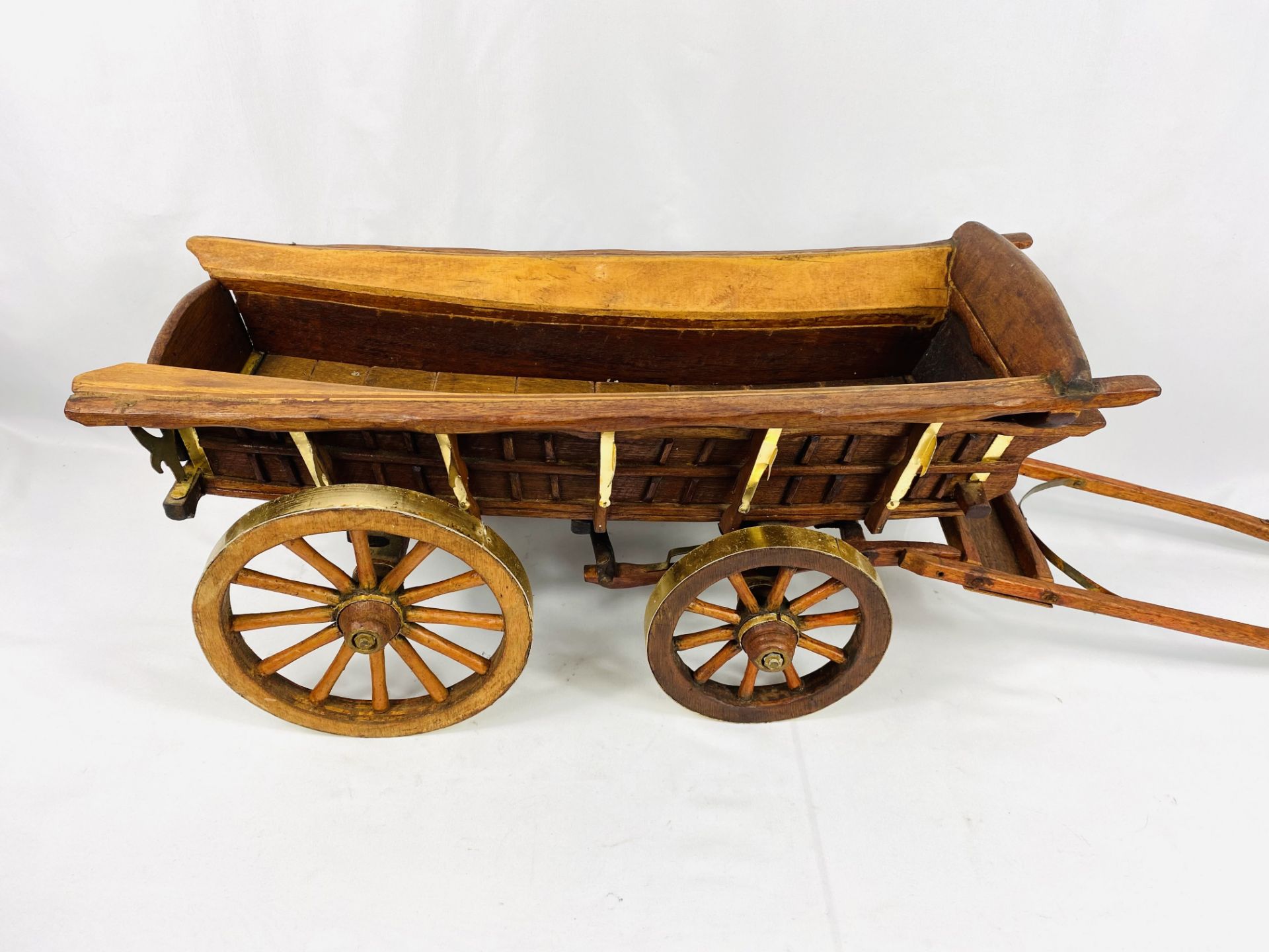 Wood model of a hay cart - Image 3 of 4