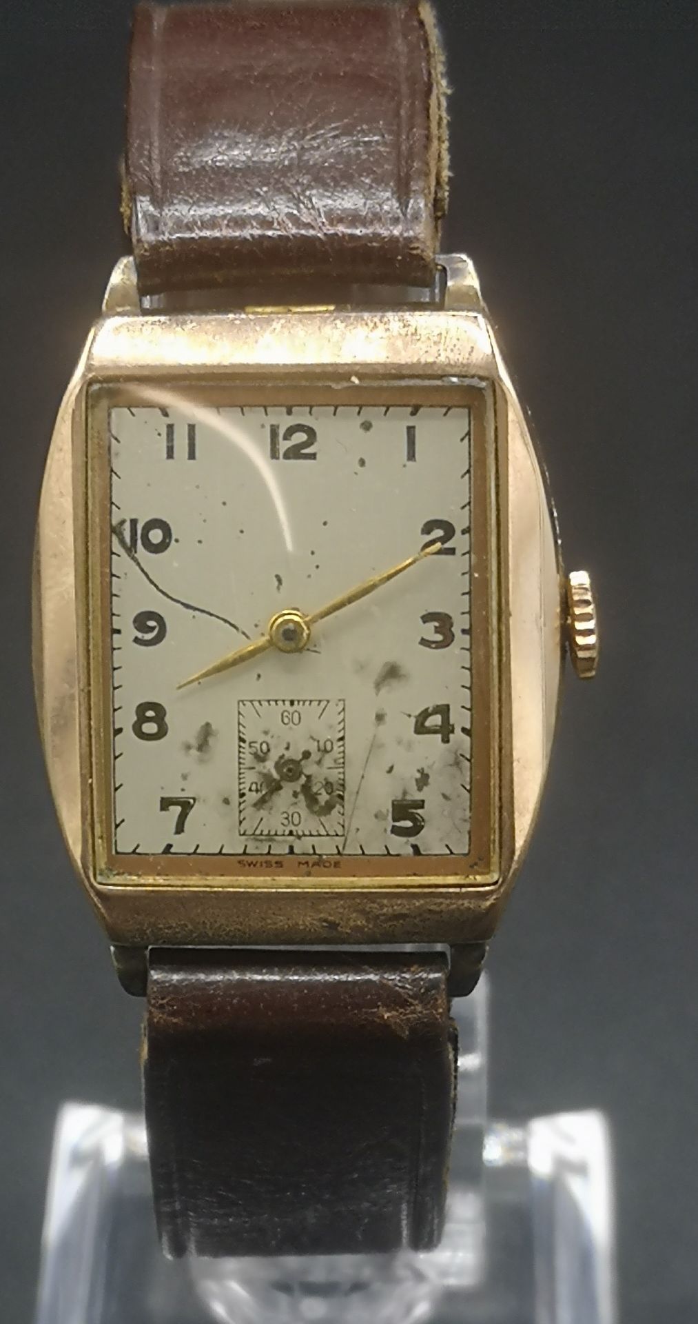 Gents wrist watch in 9ct gold case - Image 6 of 9