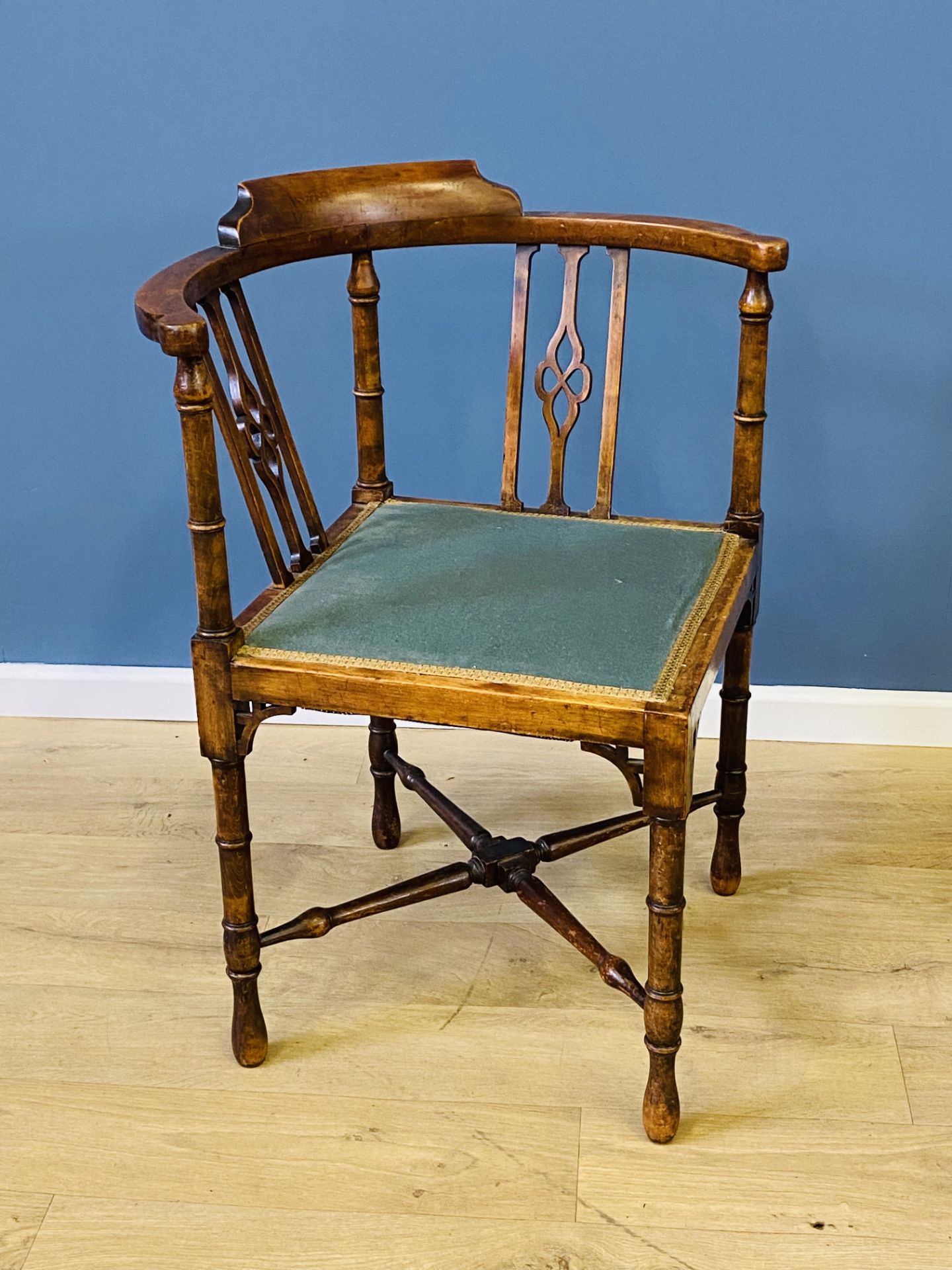 Mahogany corner chair - Image 3 of 4