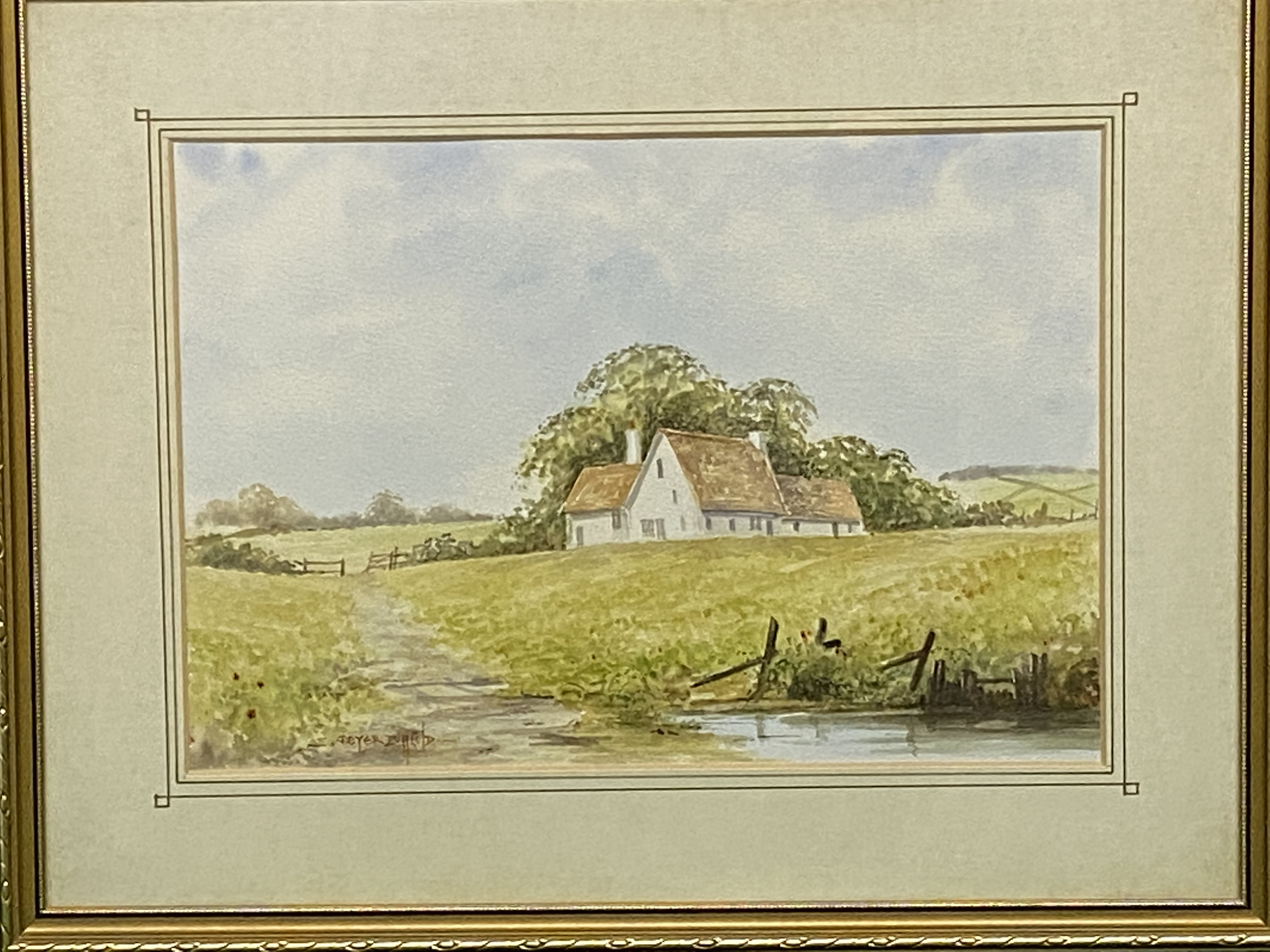 Peter Duffield, framed and glazed watercolour - Image 4 of 4