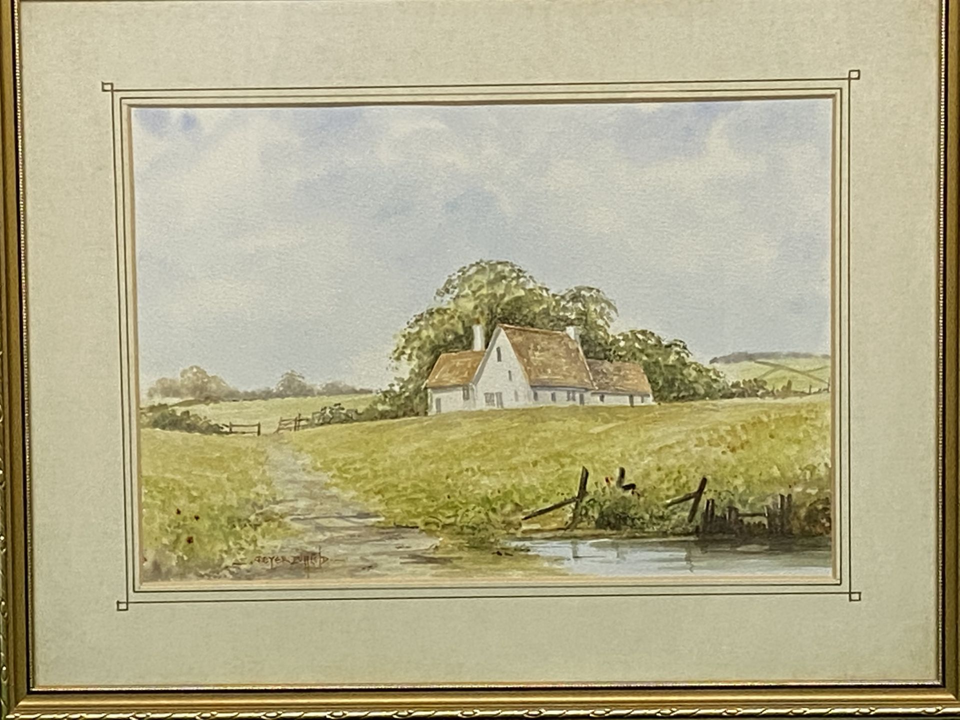 Peter Duffield, framed and glazed watercolour - Image 4 of 4