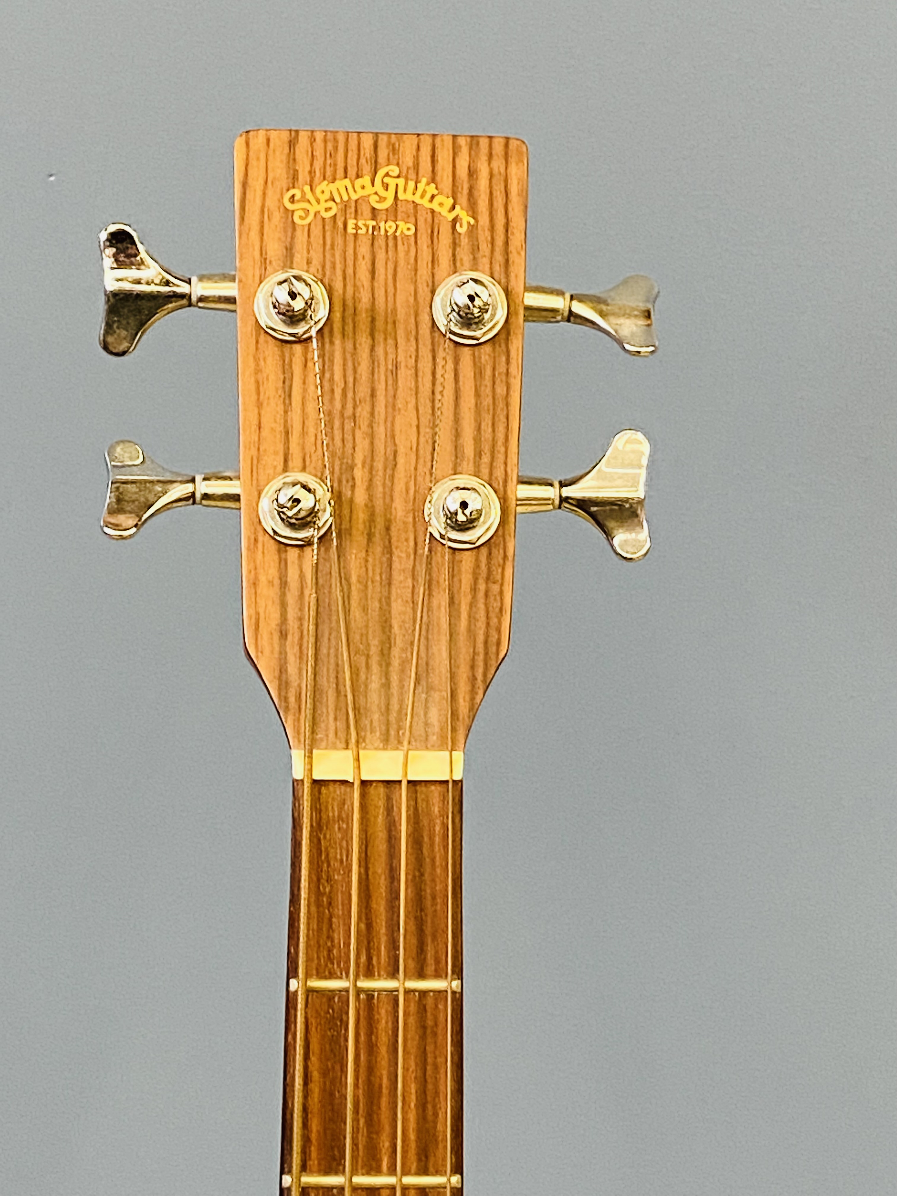 Sigma BMC-1STE semi acoustic bass guitar - Image 3 of 5