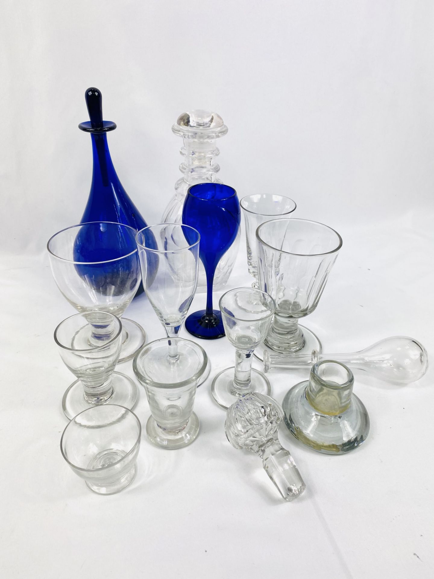 Cut glass decanter and other glassware - Image 4 of 4