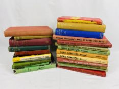 Collection of sporting annuals and books