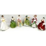 Six Royal Doulton figurines