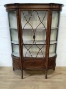 Mahogany glazed display cabinet