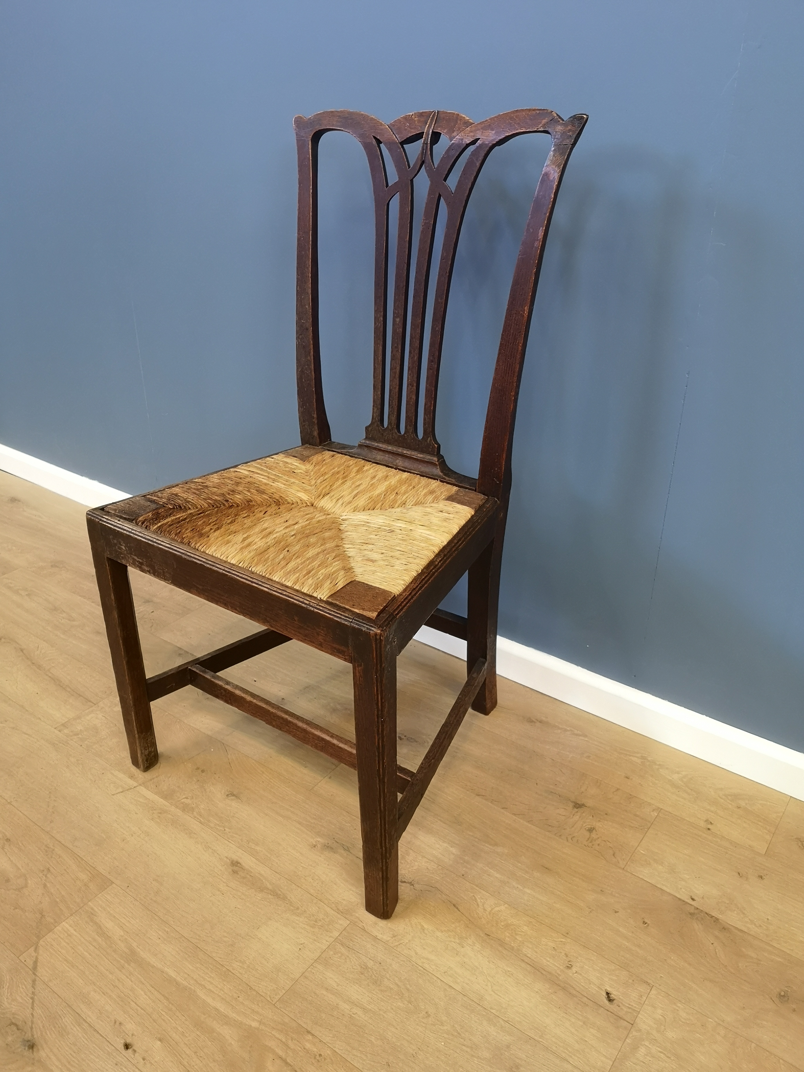 Six Georgian dining chairs - Image 3 of 5