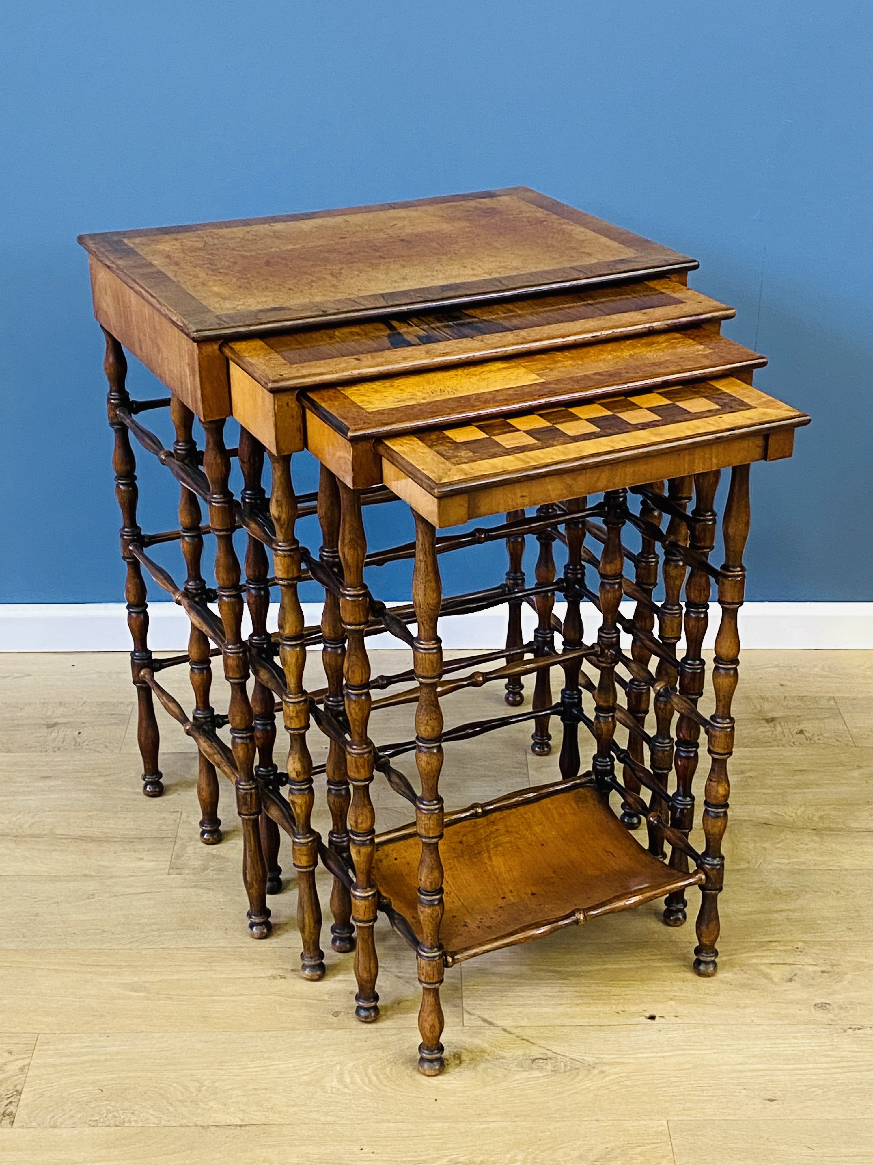 Early 19th century nest of four tables attributed to Gillows - Image 2 of 10