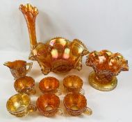 Quantity of carnival glass