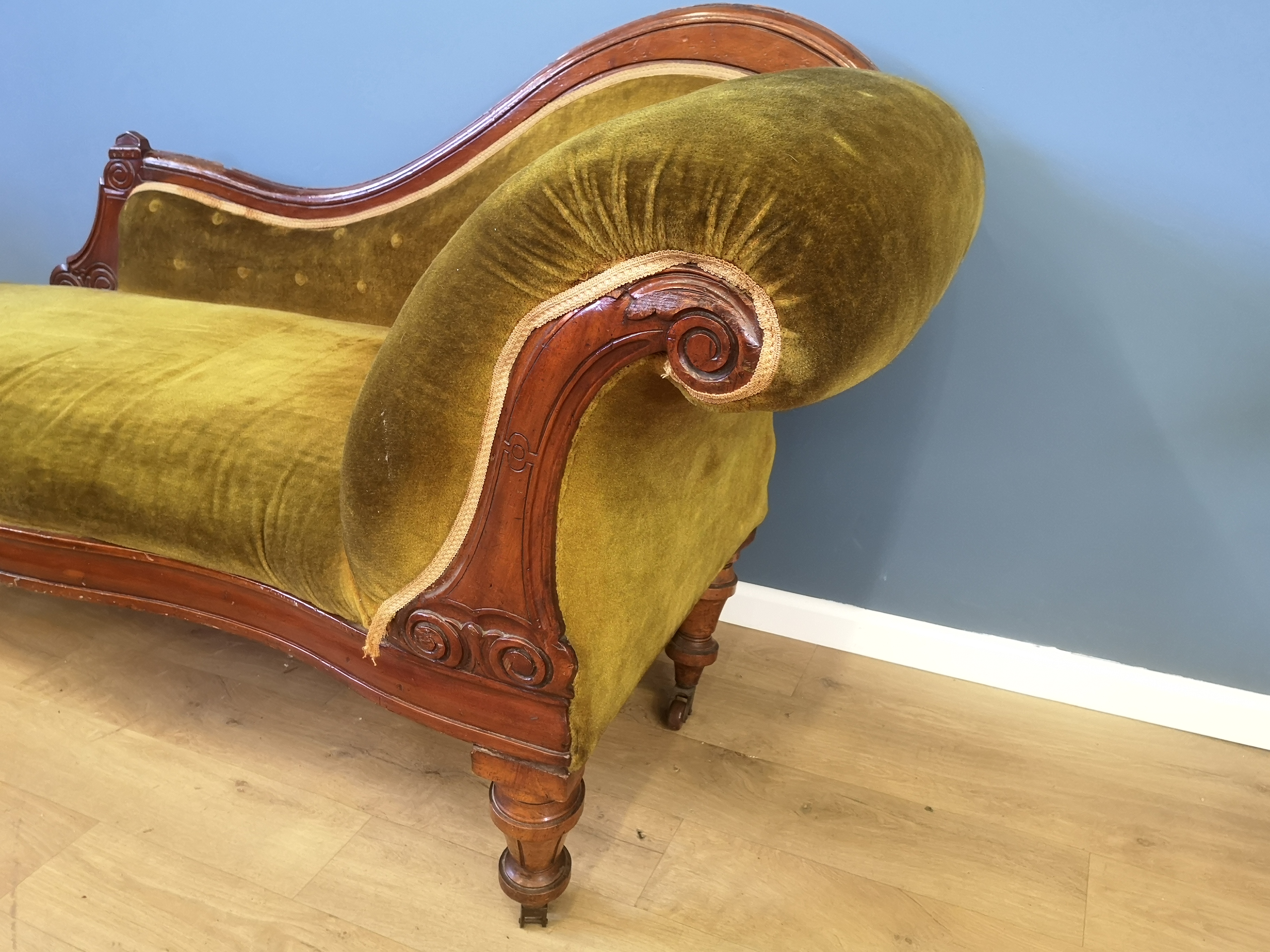 Victorian chaise longue - Image 3 of 5