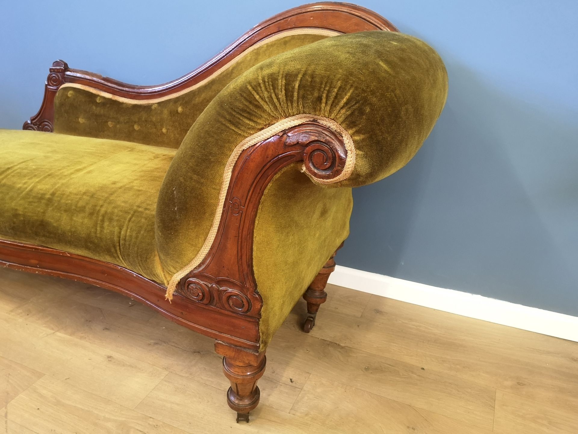 Victorian chaise longue - Image 3 of 5