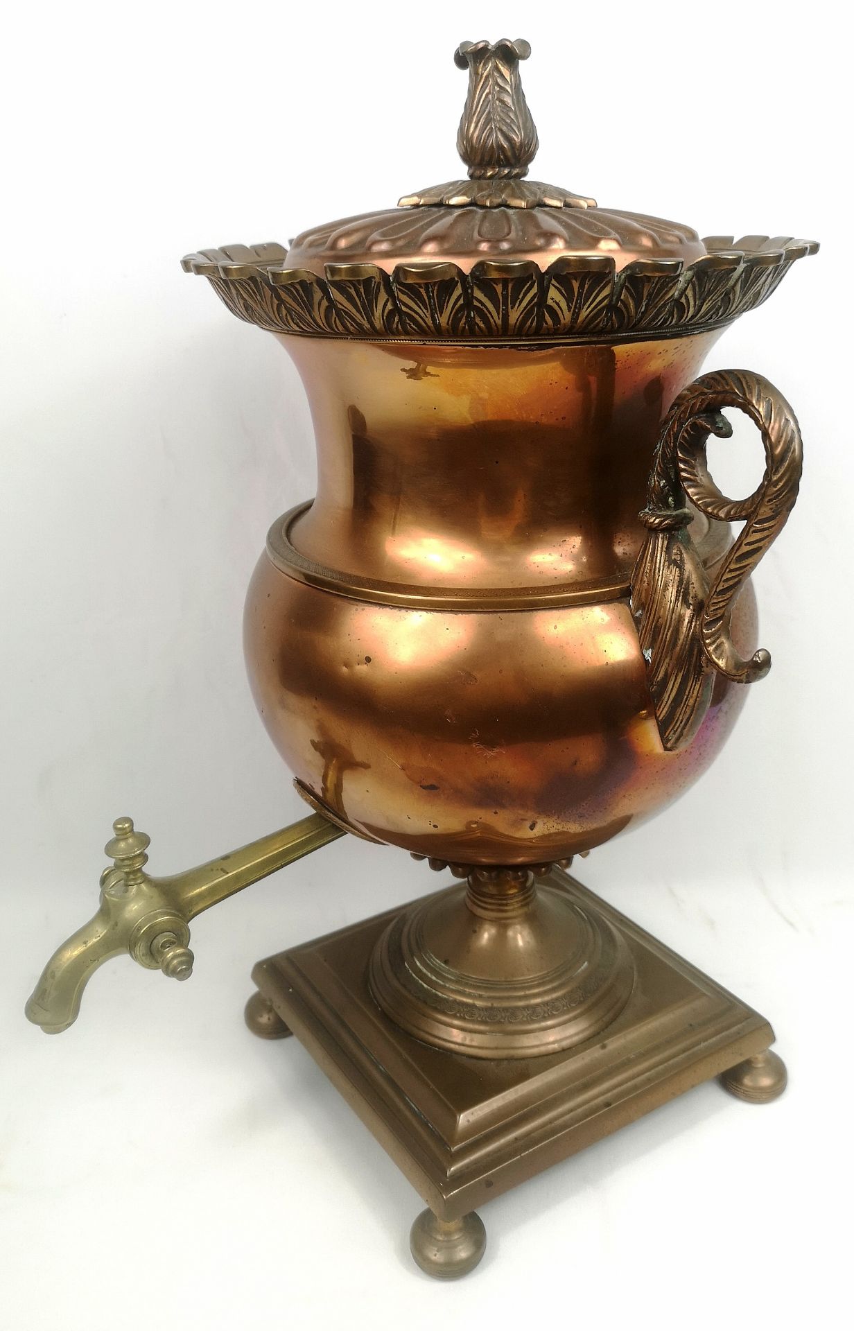 Victorian copper samovar - Image 3 of 6