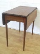 Mahogany drop side table