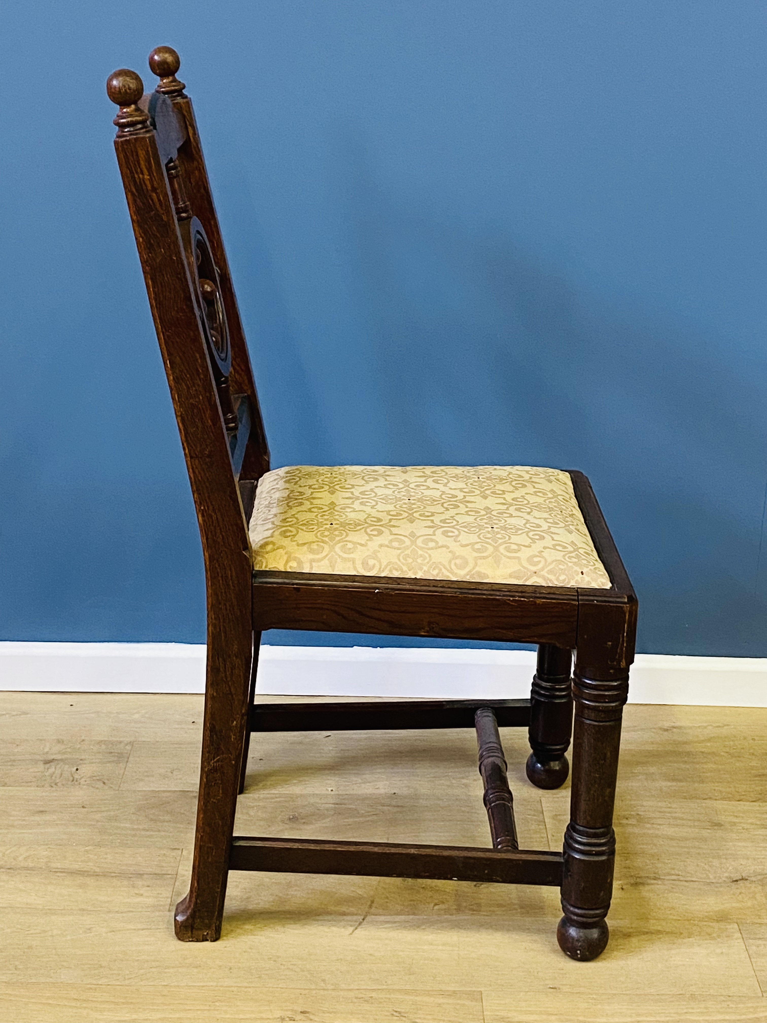 Oak dining chair - Image 2 of 4