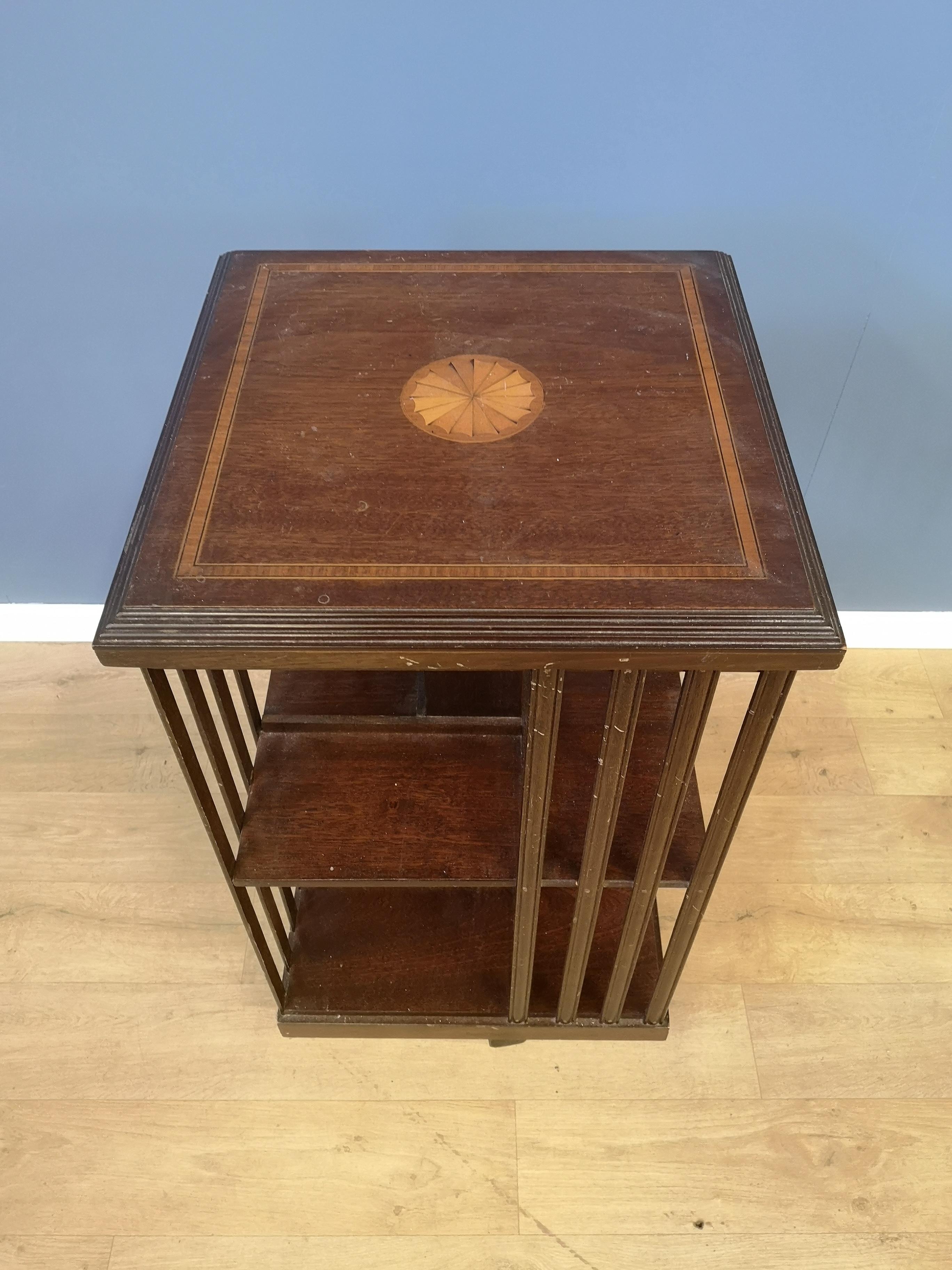 Mahogany revolving bookcase - Image 2 of 4