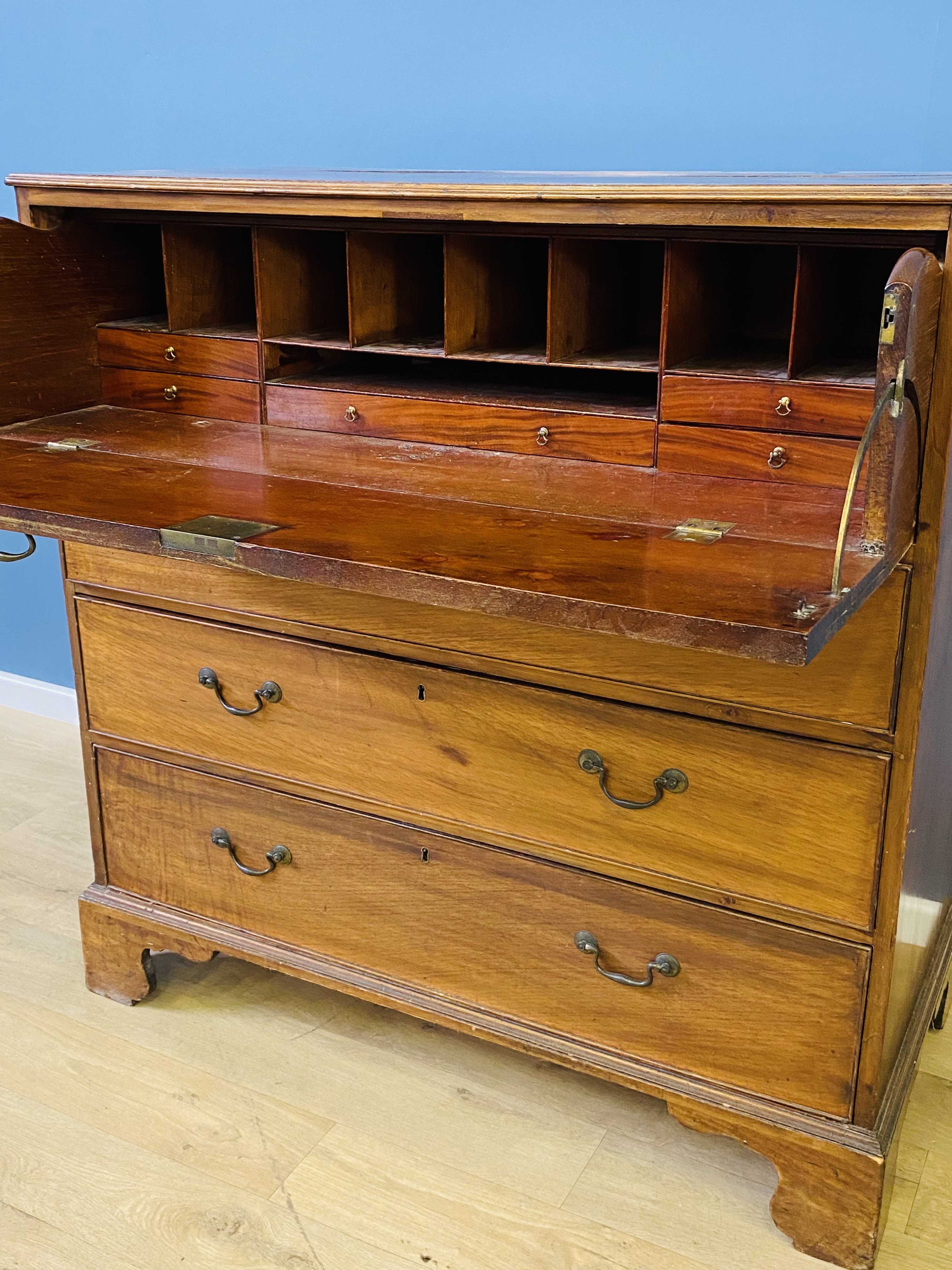 Georgian mahogany secretaire - Image 5 of 6