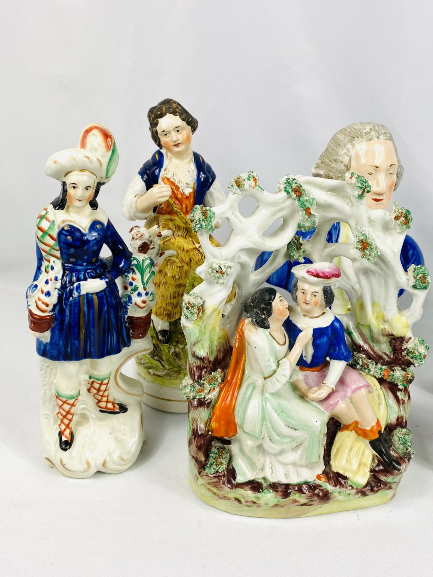 Six Victorian Staffordshire figures - Image 4 of 4