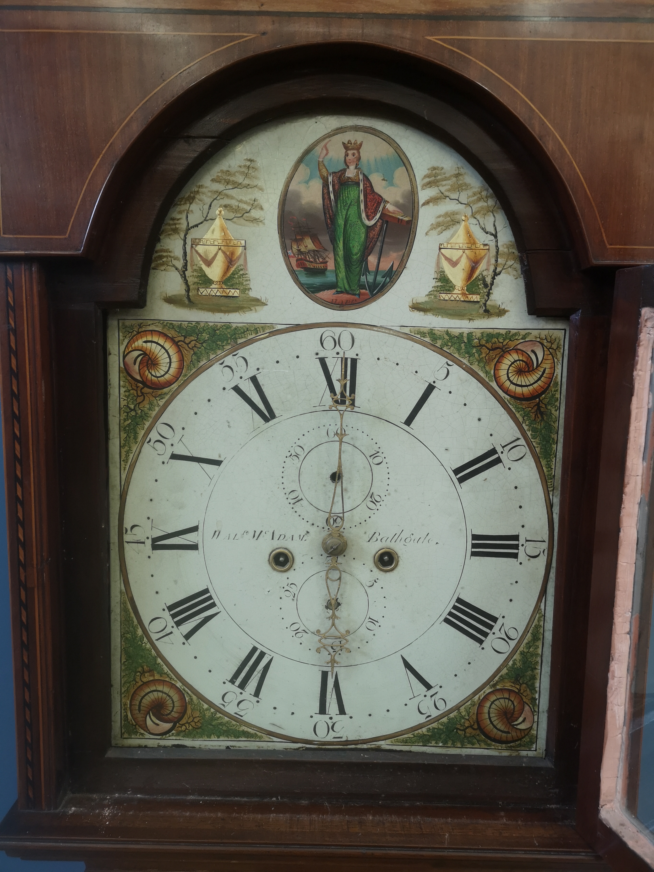 Mahogany longcase clock - Image 4 of 5