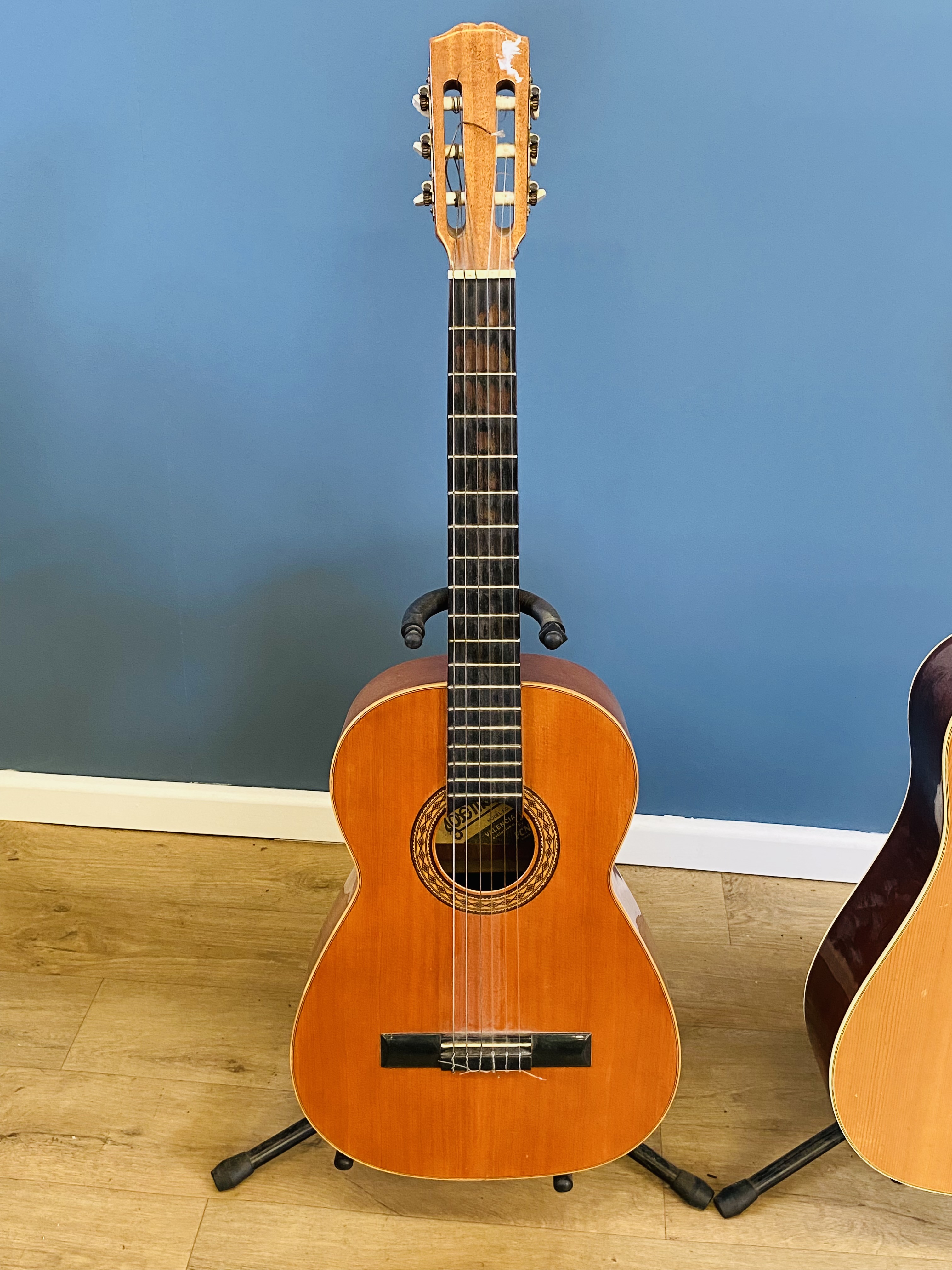 Angeliqa 12 string acoustic guitar a Jose Masymas classical guitar. - Image 4 of 4