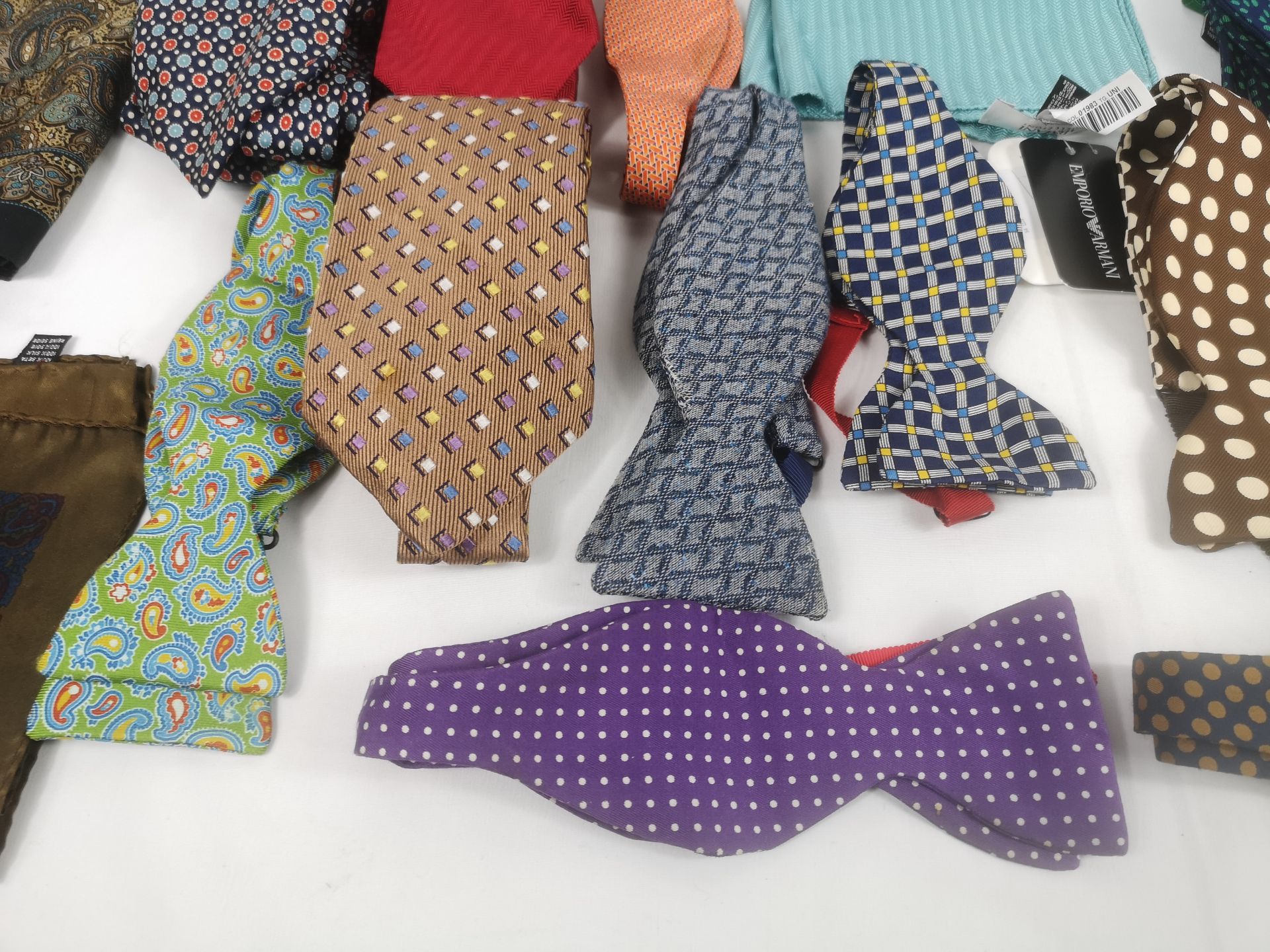 Eight Turnbull and Asser silk ties together with a quantity of Turnbull and Asser bow ties - Image 5 of 6