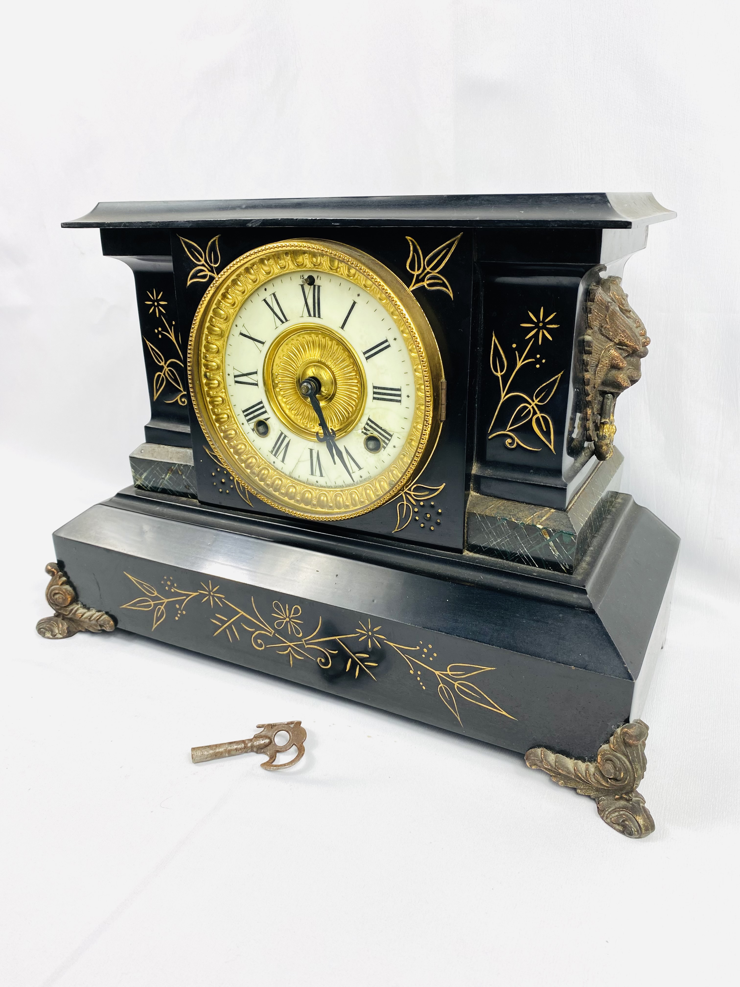 Ansonia mantel clock - Image 2 of 5