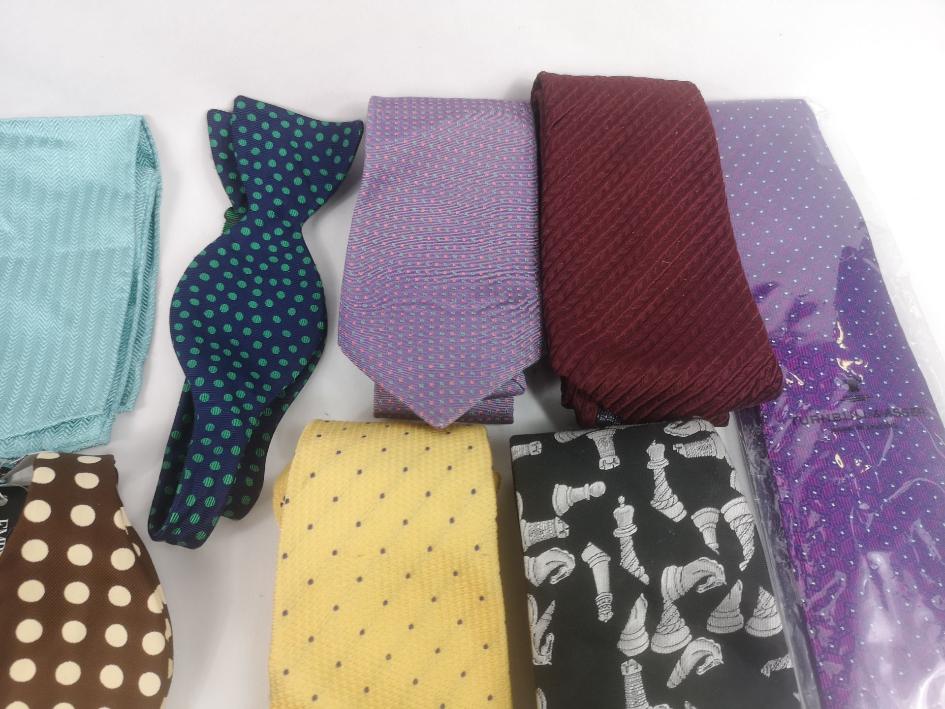 Eight Turnbull and Asser silk ties together with a quantity of Turnbull and Asser bow ties - Image 3 of 6
