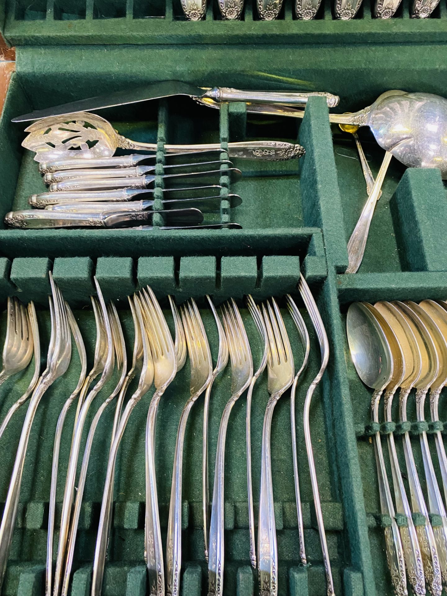 Canteen of American sterling silver cutlery - Bild 2 aus 6