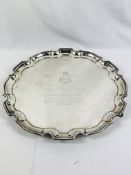 Walker & Hall silver salver