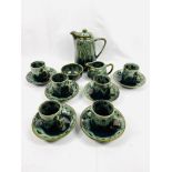 Ceramic six place coffee set