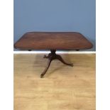 Mahogany tilt top breakfast table