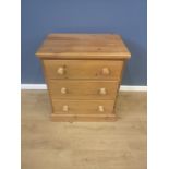 Pine chest of drawers