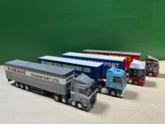 2x DAF & 2x ERF tractor units with trailers in various liveries