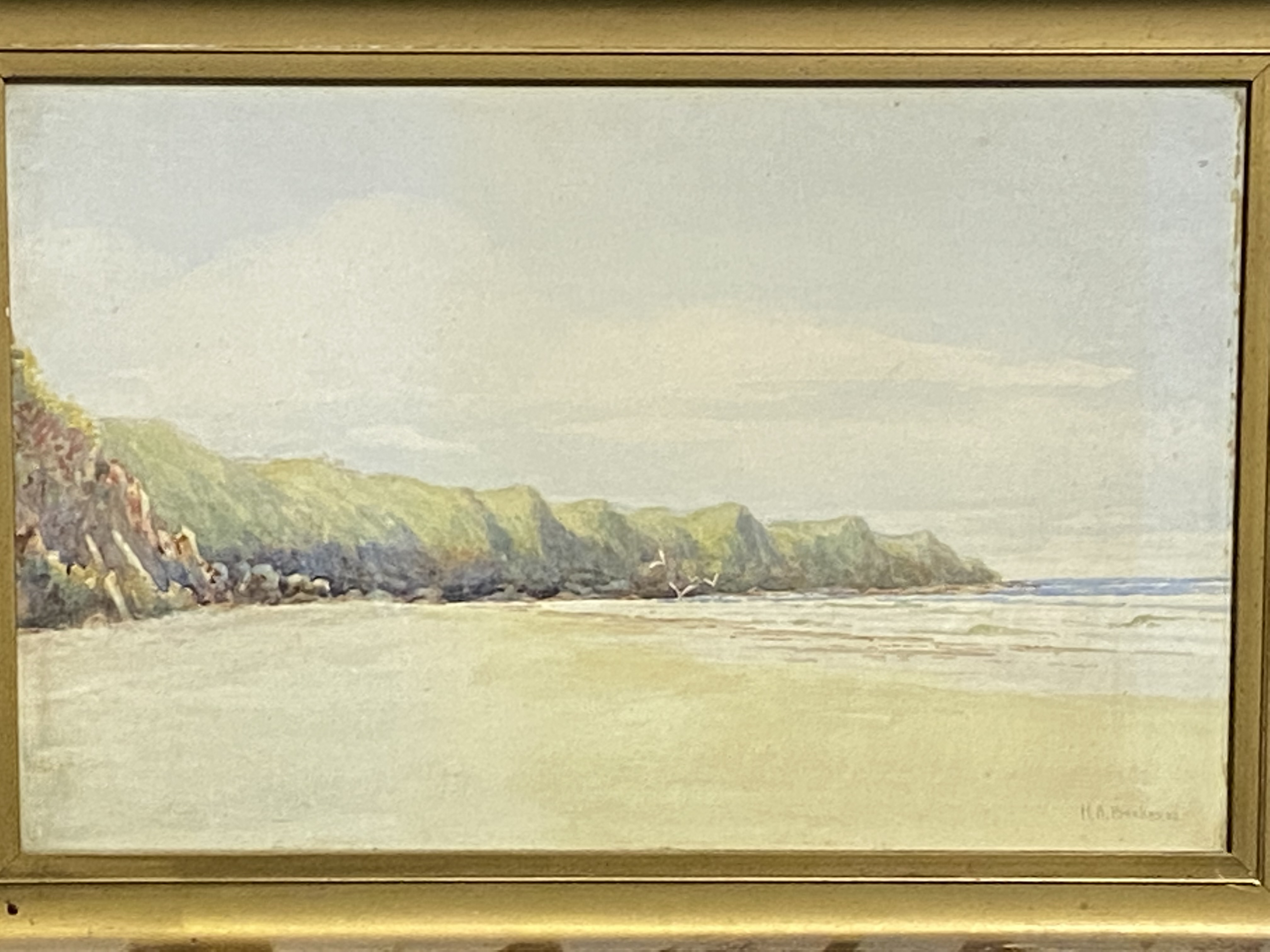 Framed and glazed watercolour by H. Barkus - Image 3 of 4