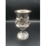 Victorian silver goblet