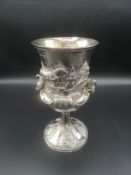 Victorian silver goblet